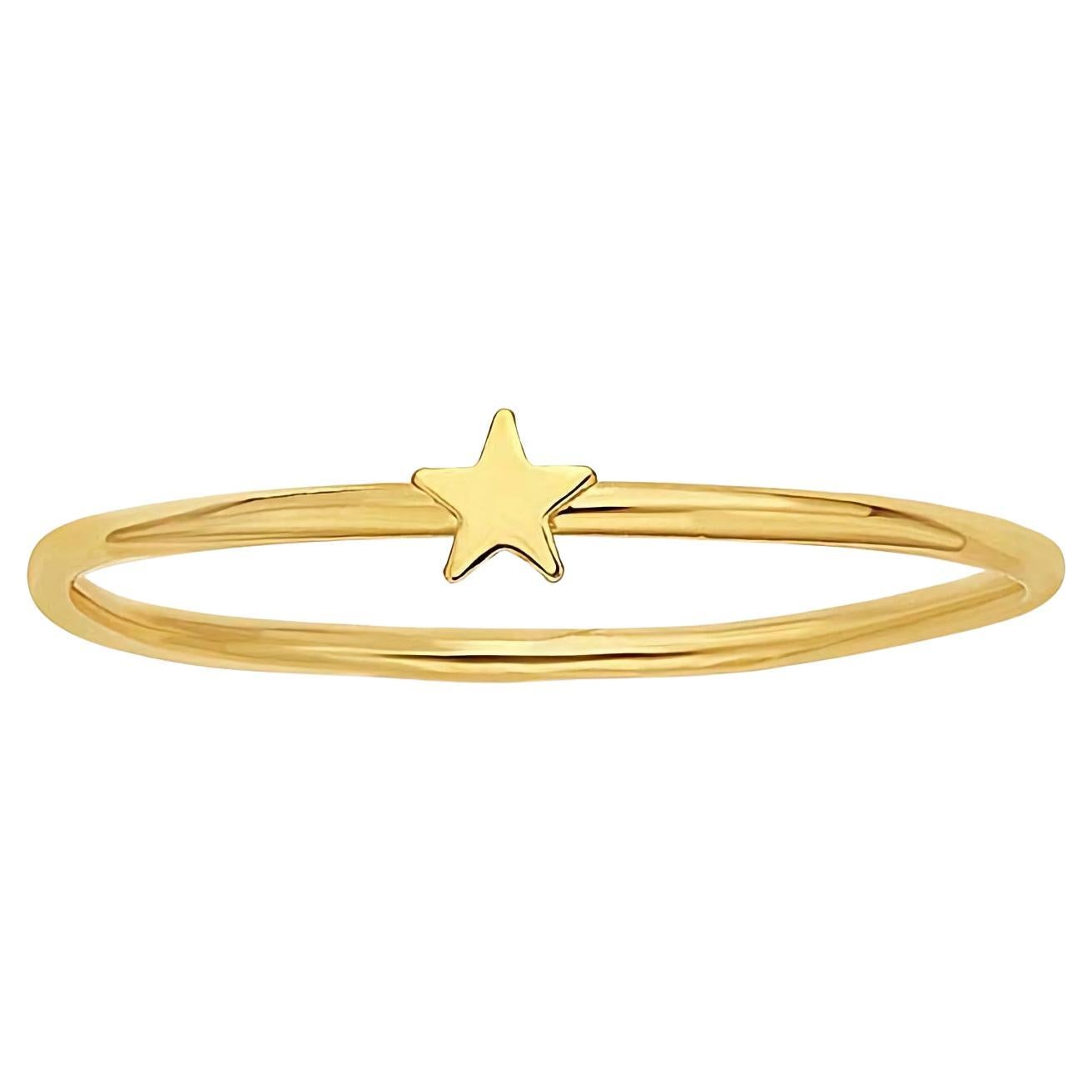 14k Gold Filled Star Shape Ring