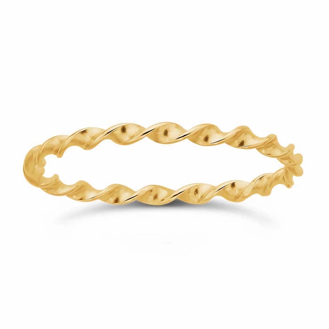 Anello Twist da 1,6 mm con riempimento in oro 14k In condizioni Nuovo in vendita a Brooklyn, NY