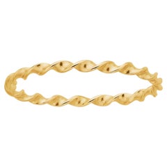 Anello Twist da 1,6 mm con riempimento in oro 14k