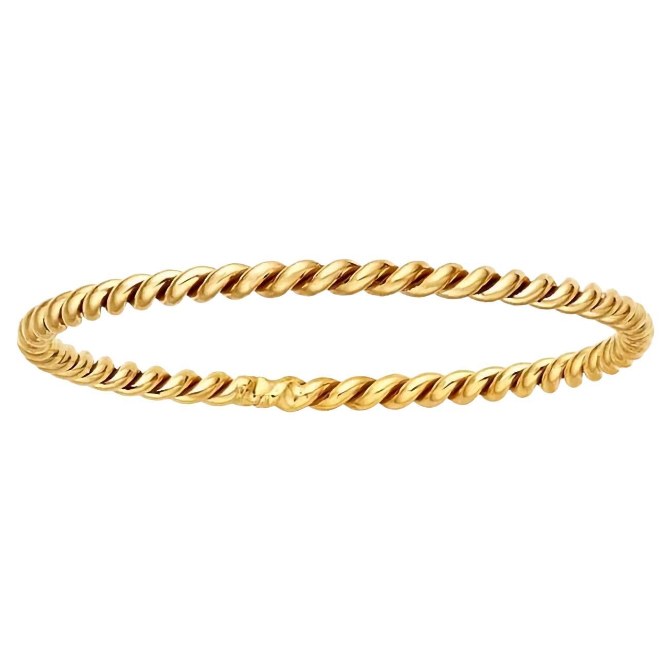 14k Gold Filled Twist Wire Ring