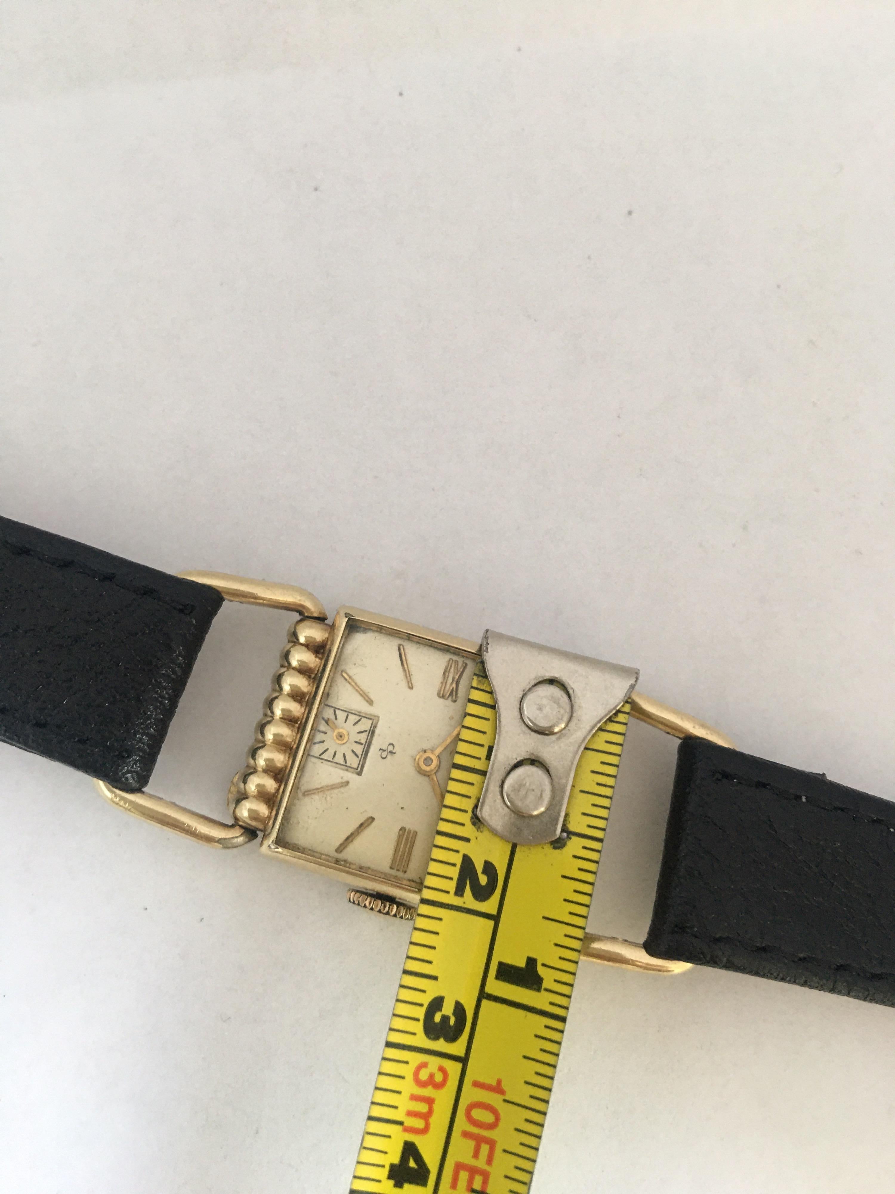 14 Karat Gold Filled 1940s Elgin National Watch Co. Mechanical Wristwatch For Sale 5