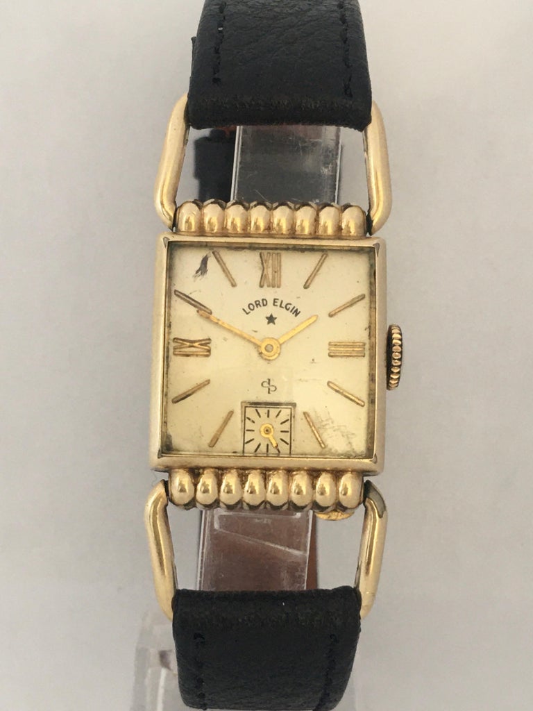 14 Karat Gold Filled 1940s Elgin National Watch Co. Mechanical ...