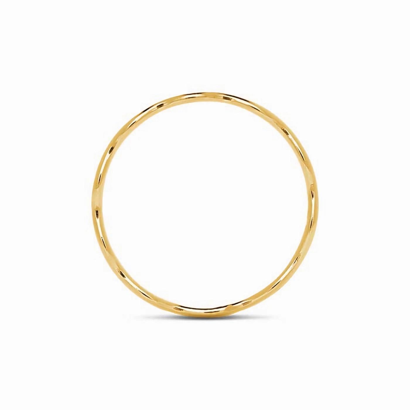 Moderno Anello ondulato in oro 14k in vendita