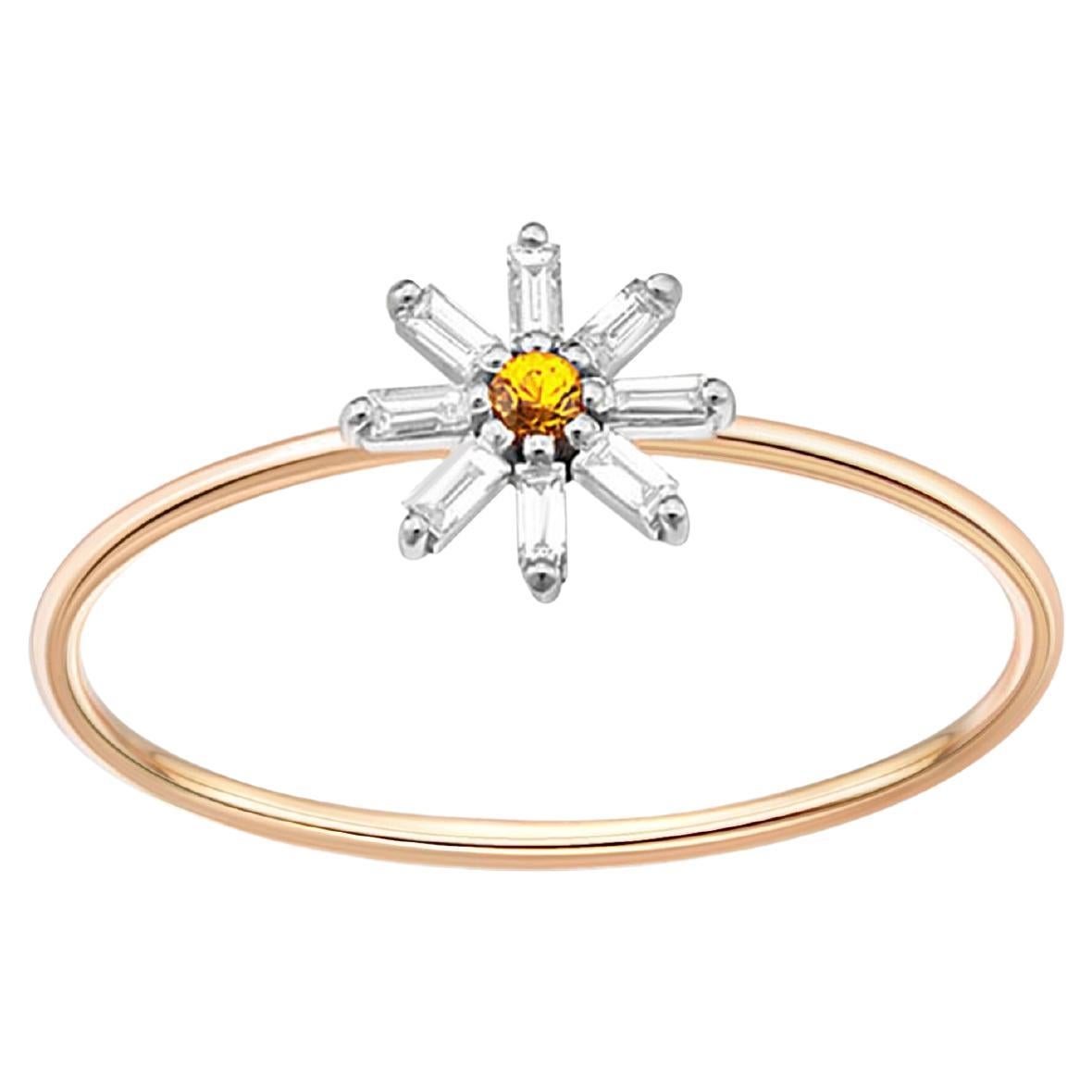 14k Gold Flower Wedding Ring