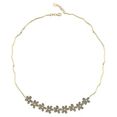 Collier en or 14k Garden Of Rebel Flower avec 1,67 ct de diamants