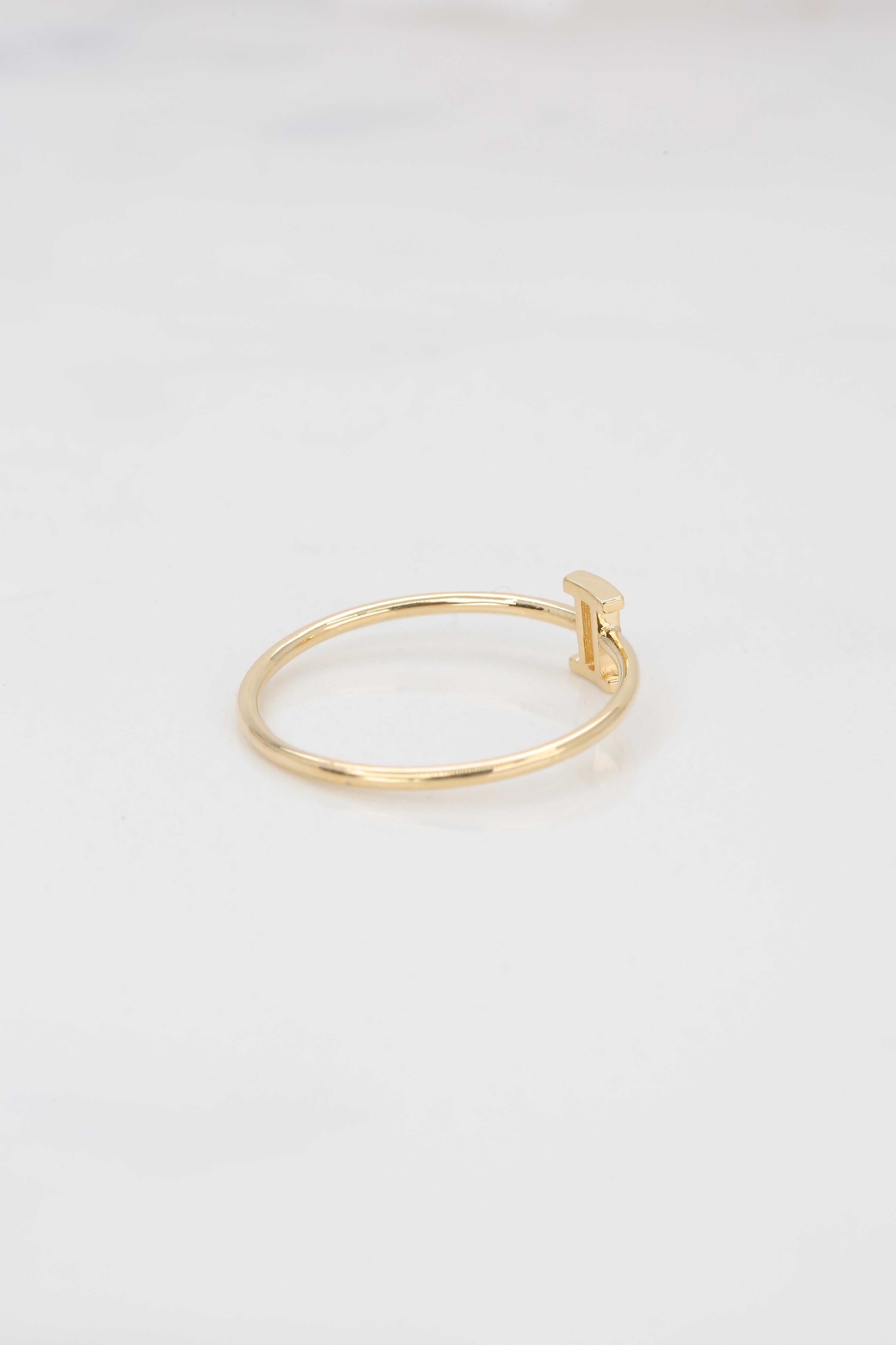 For Sale:  14K Gold Gemini Zodiac Ring, Gemini Sign Zodiac Ring 6