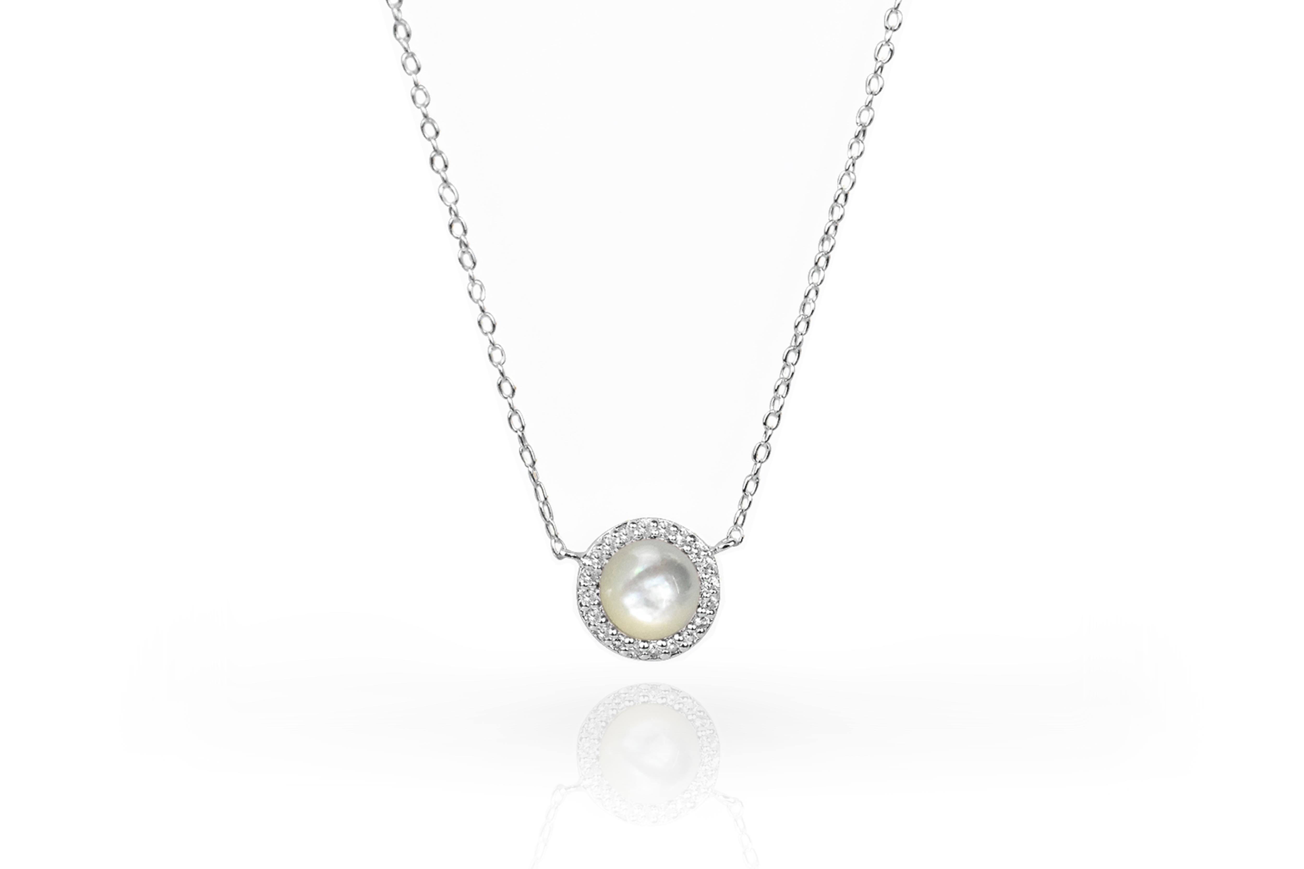 Modern 14k Gold Gemstone Circle Necklace Gemstone Options For Sale