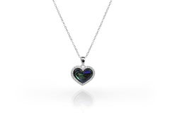 Collar Corazón de Piedras Preciosas de Oro de 14k Opciones de Piedras Preciosas