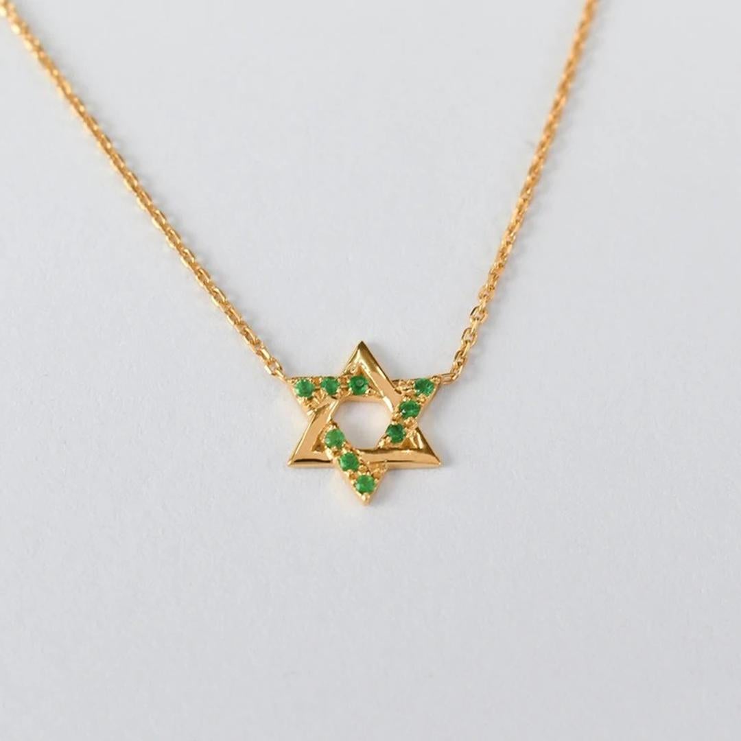 emerald star necklace