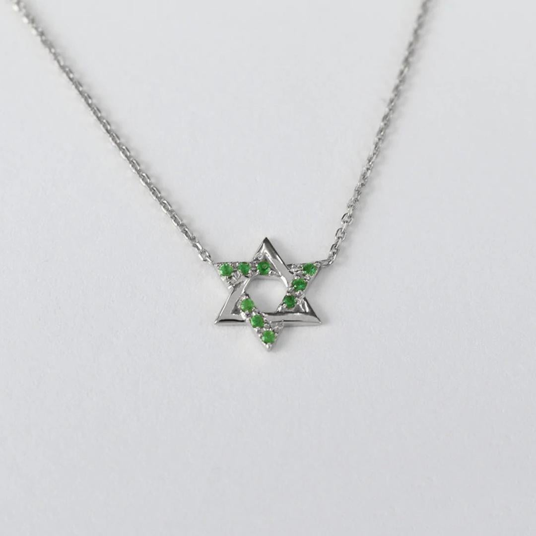 sideways star of david necklace