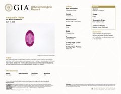 Bague en or 14k GIA à monture ovale allongée en rubis de Birmanie, marquise et diamants ronds