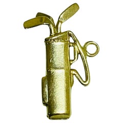 Yellow Gold Golf Bag Charm