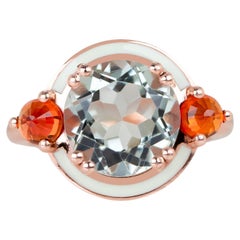14k Gold Grün Amethsyt Ring, Erklärung Edelstein bunte Ringe, Geschenk für Mama
