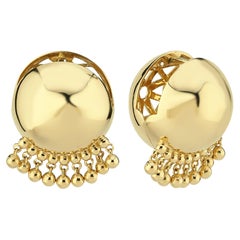 14k Gold Gypsy Ball Earrings