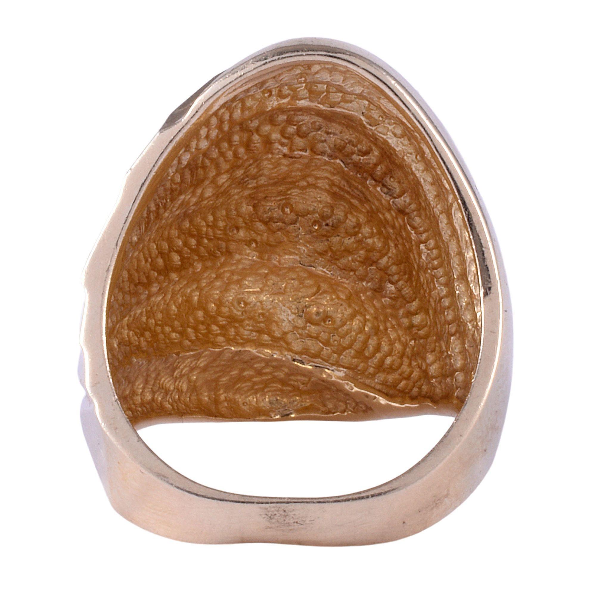 14K Gold gehämmert Dome Ring im Zustand „Gut“ im Angebot in Solvang, CA
