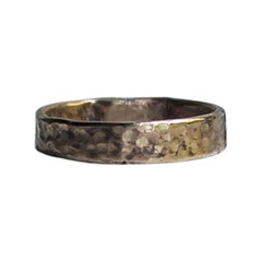 14k Gold Hammered Ring Band by Franny E