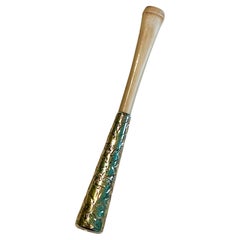 Retro 14K Gold Hand Tooled with Bone Cigarette Holder 