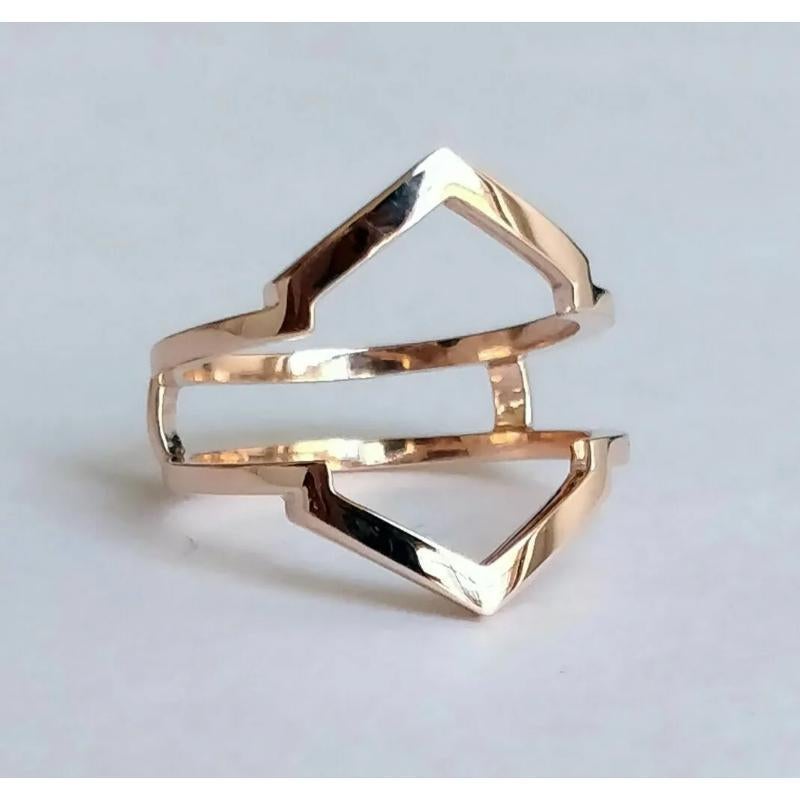 14k Gold Hexagon Ring Guard Engagement Ring Enhancer Anniversary Ring Wrap Band
Light weight can be worn everyday

Additional information:
Condition: New with tags: A brand-new, unused, and unworn item (including handmade items) in the original