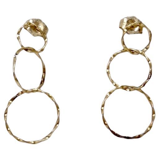 14K Gold Hoop Earrings circa 1980s