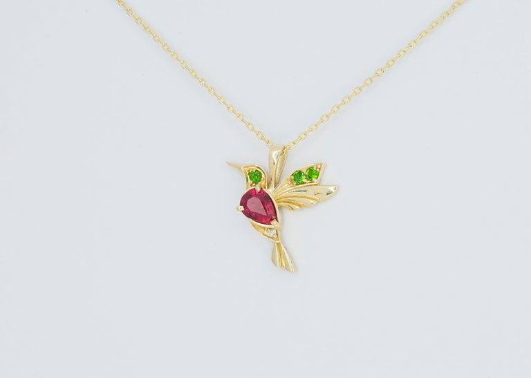 NEWEI Collana Con Ciondolo Colibrì Smaltato – Gioiello Colorato Per Donne E Ragazze, Regalo Simpatico