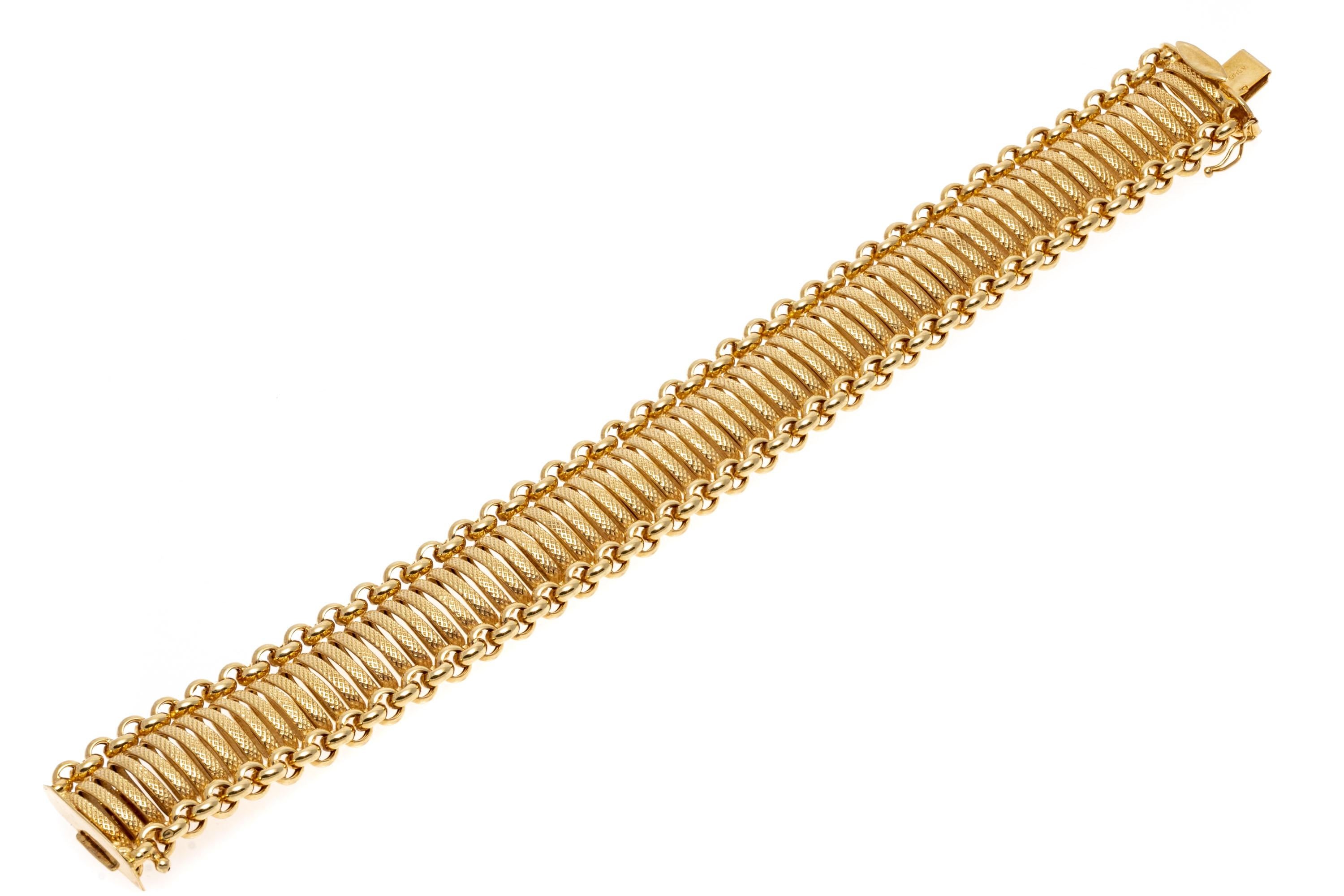 14kt gold bracelet italy