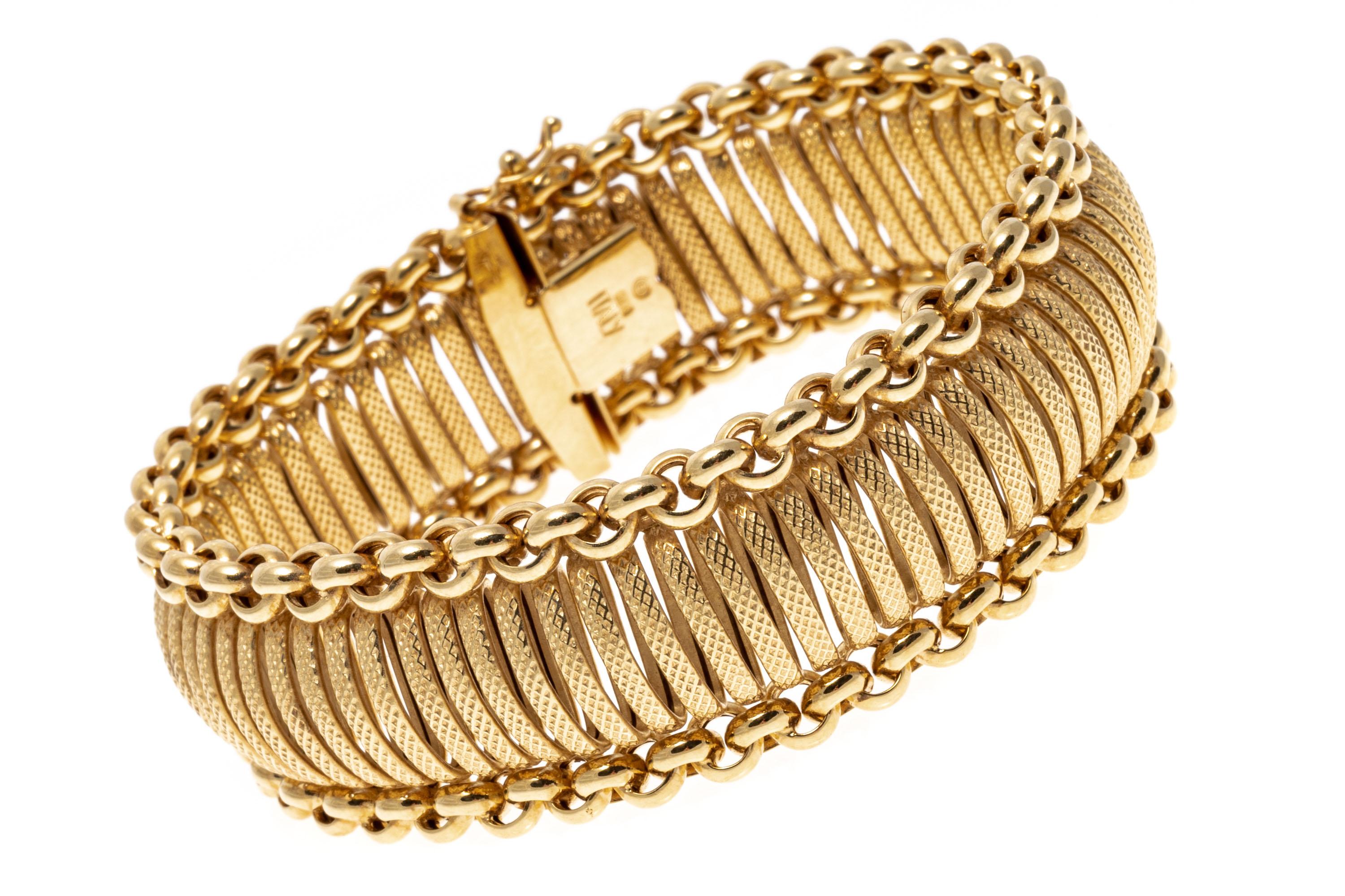 Women's or Men's 14K Gold Italian Bracelet