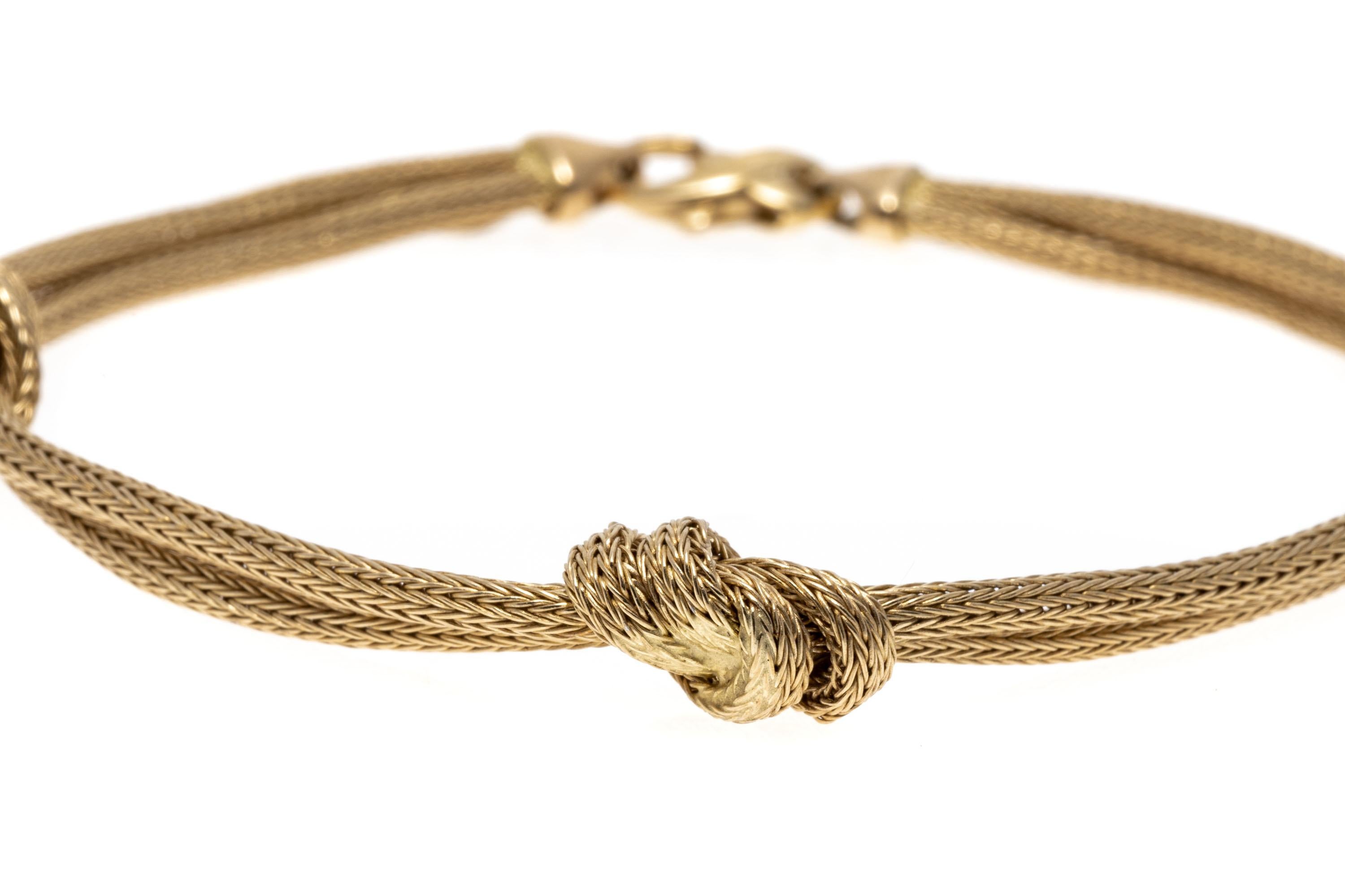 gold foxtail bracelet