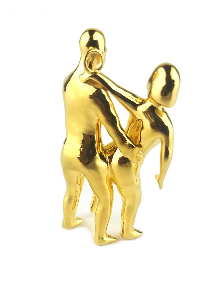 Artist 14K Gold Kotch Sculpture/Pendant by Pieces by Nicholas Moore For Sale