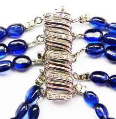 14k Gold Kyanite Beads Cts 572.37 Necklace