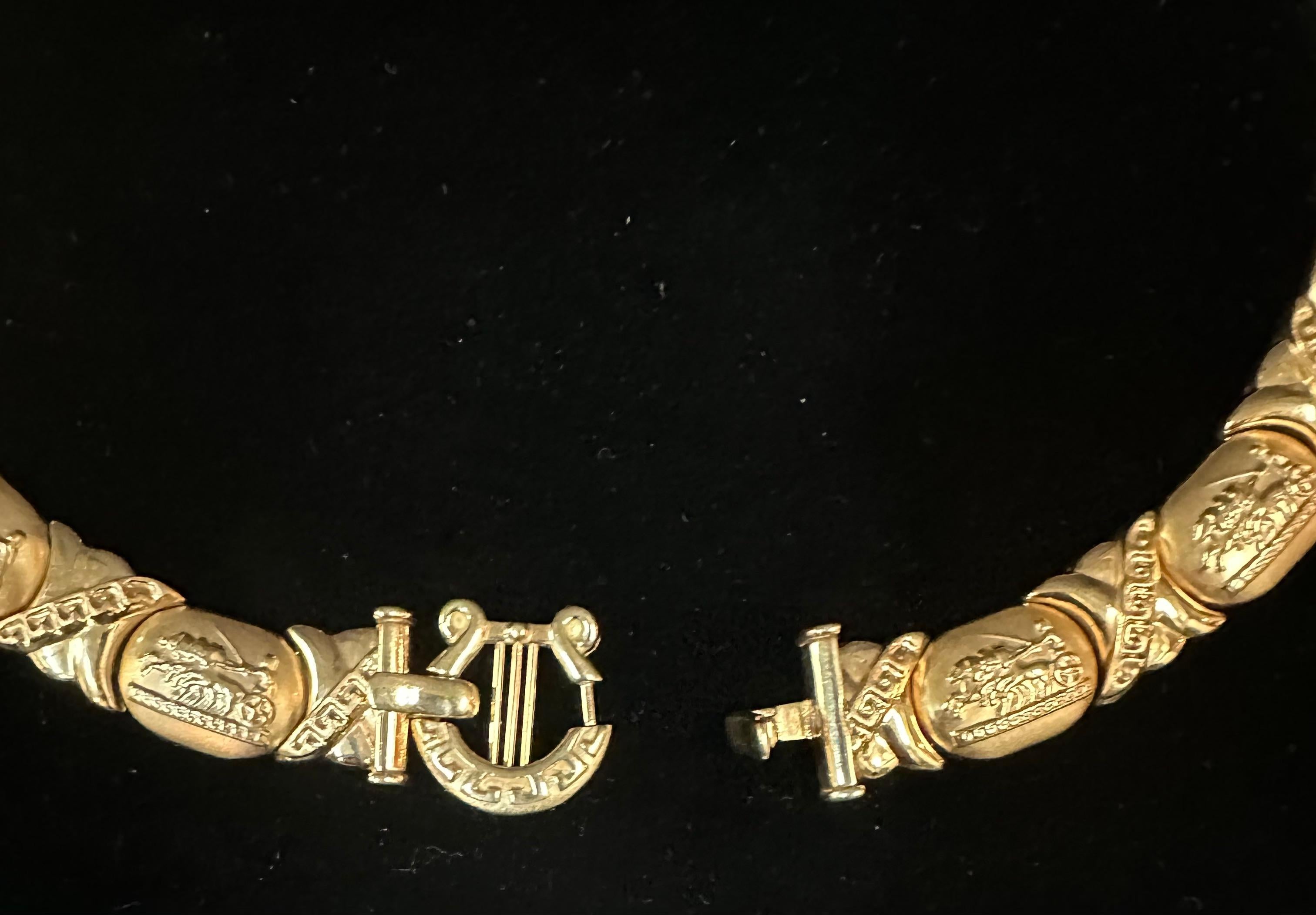 14K Gold Ladies Choker In Good Condition For Sale In Bronx, NY
