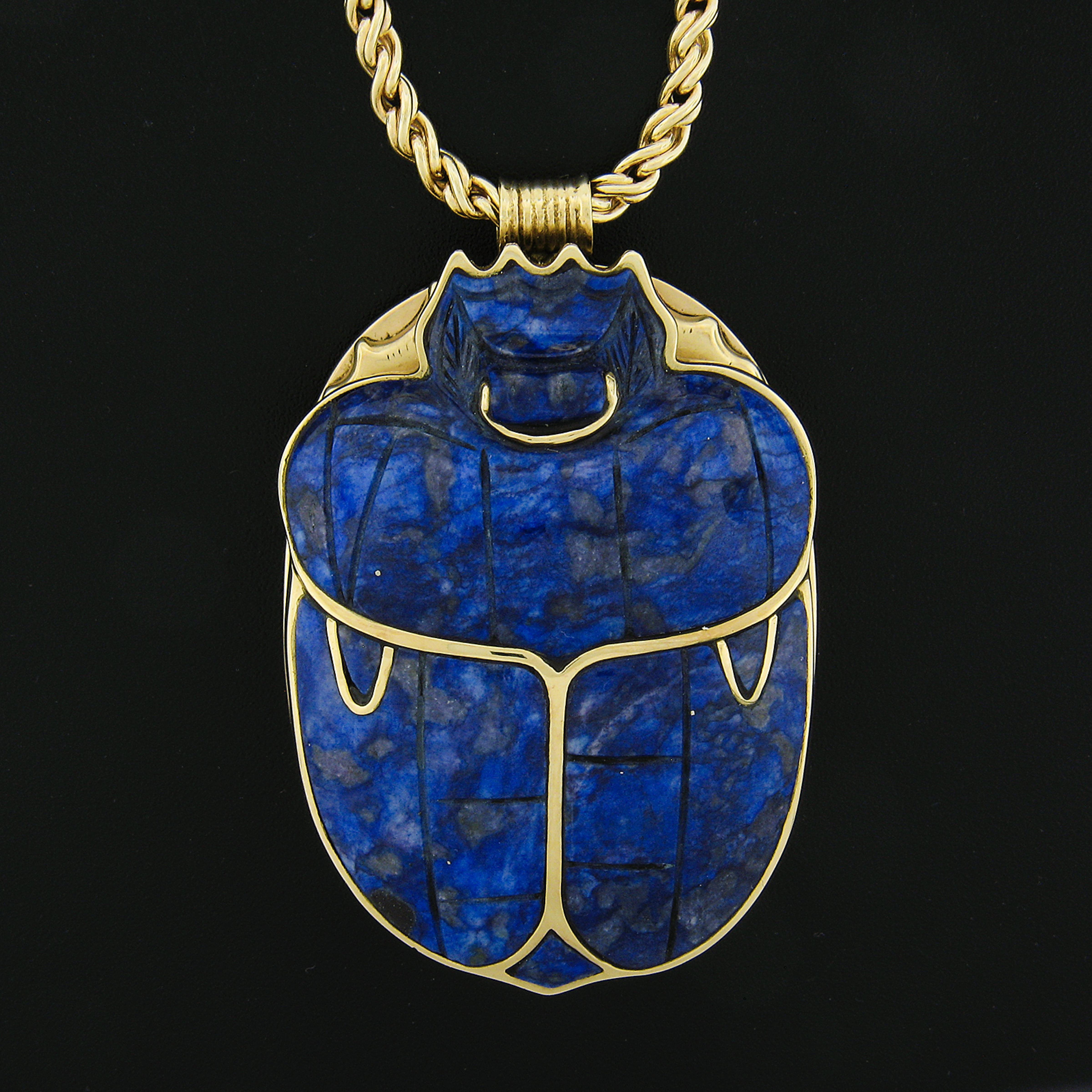 gold scarab pendant