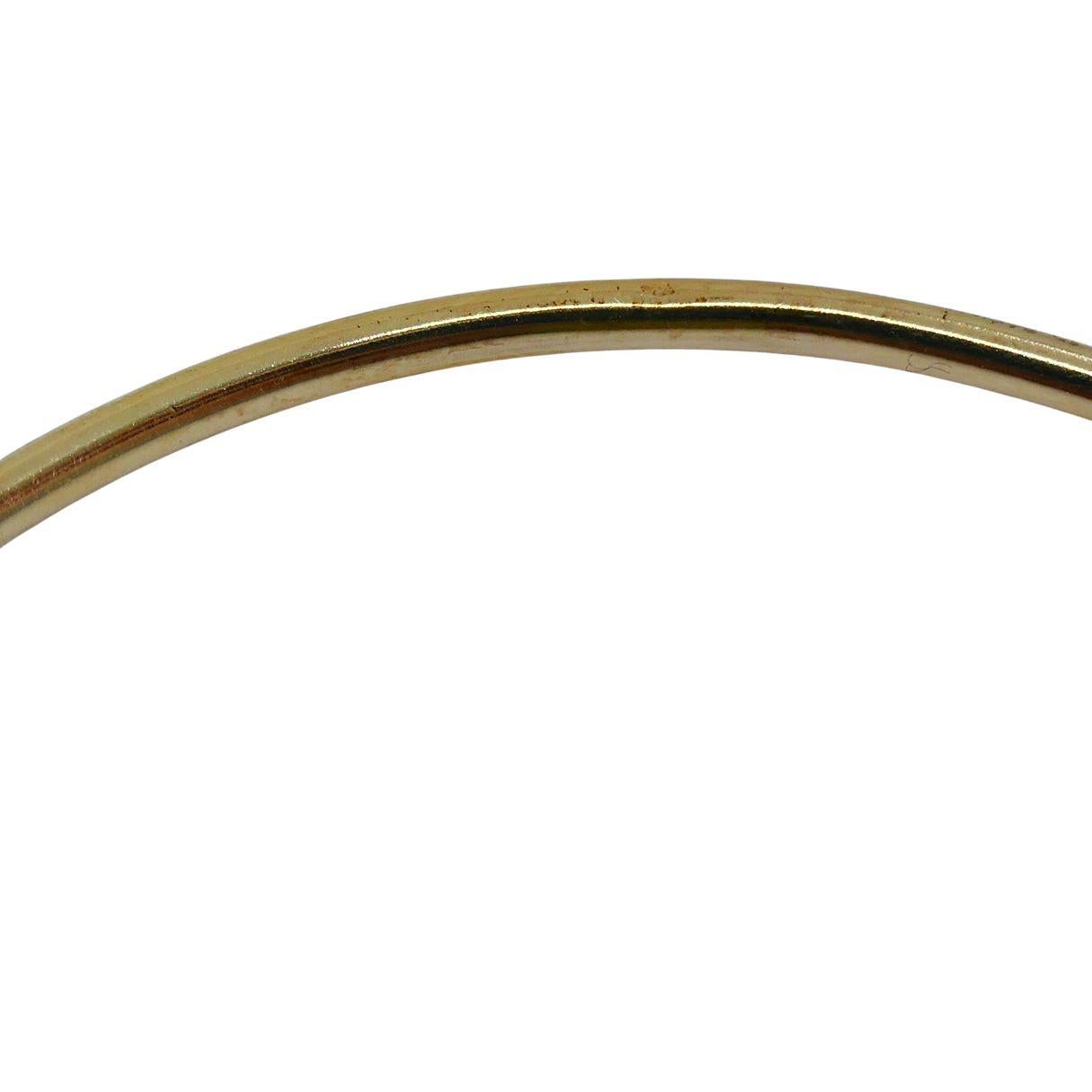 Orecchini a cerchio grandi in oro 14k in vendita 5