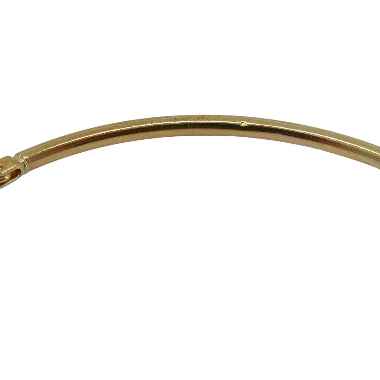 Orecchini a cerchio grandi in oro 14k in vendita 6