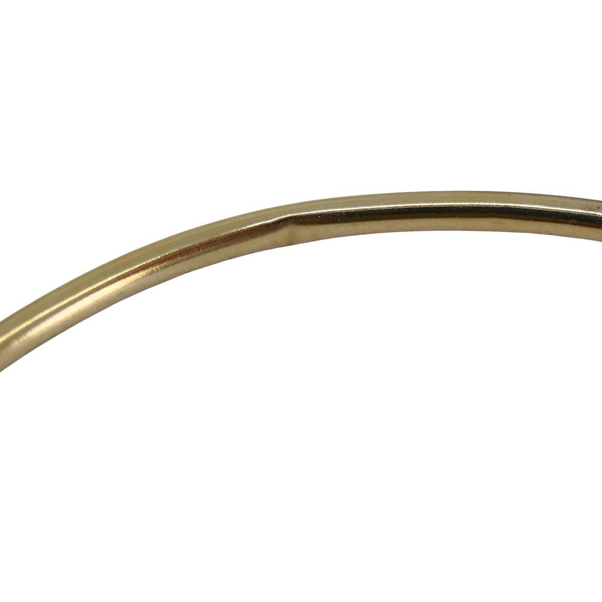 Orecchini a cerchio grandi in oro 14k in vendita 4