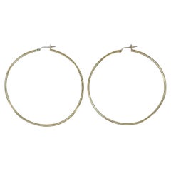 14k Gold Large Hoop Earrings