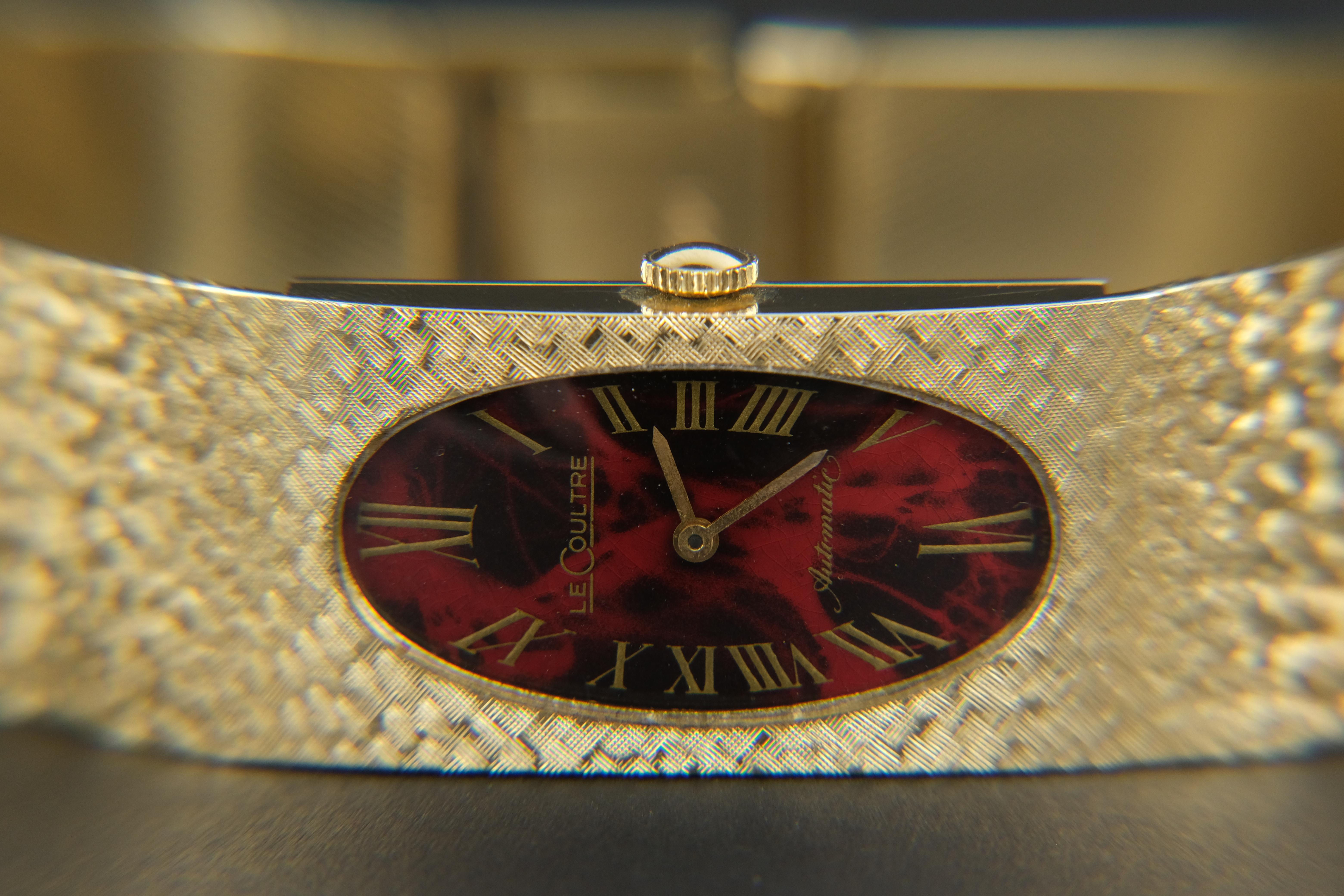 14 Karat Gold LeCoultre Automatic Wristwatch For Sale 4
