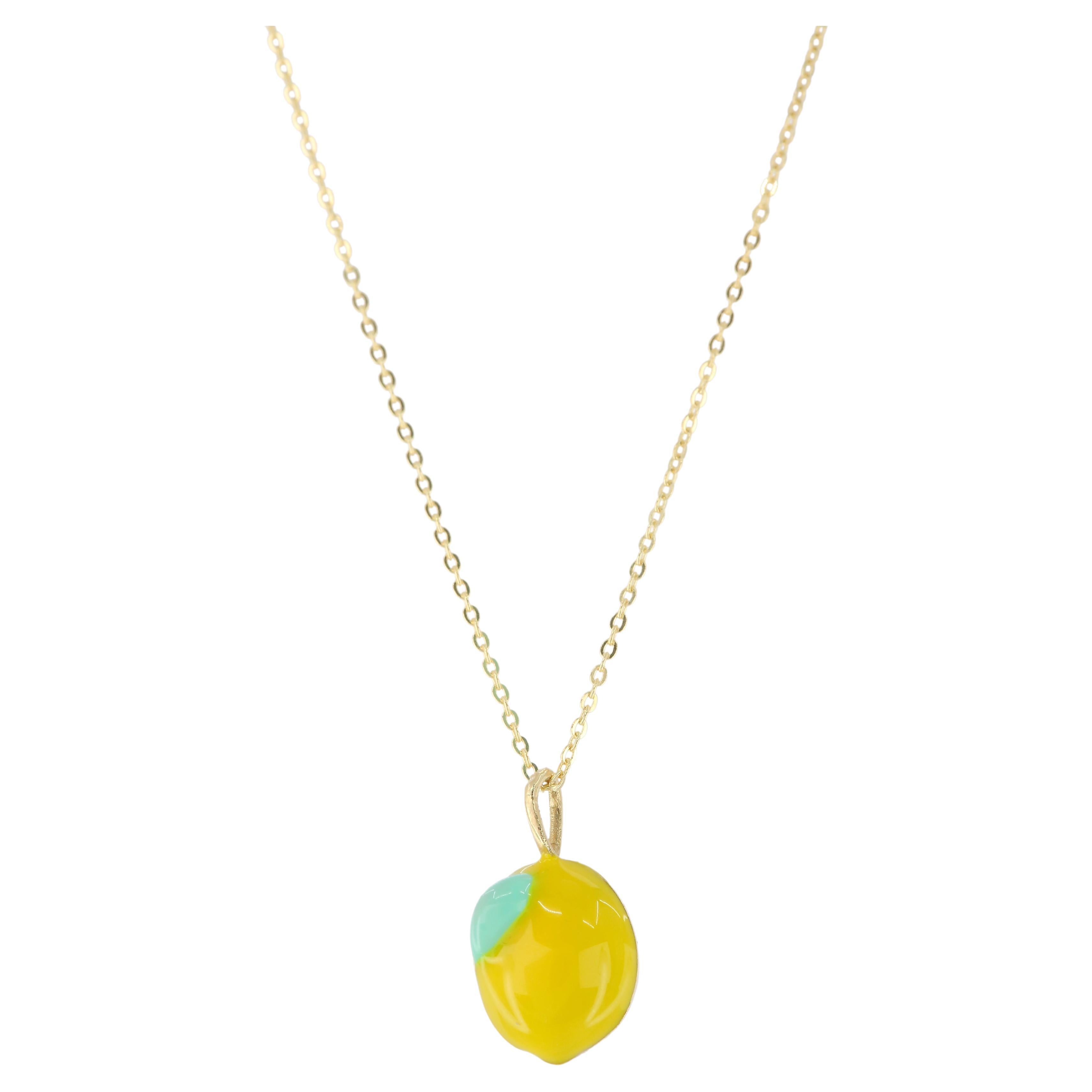 lemon necklace kate spade