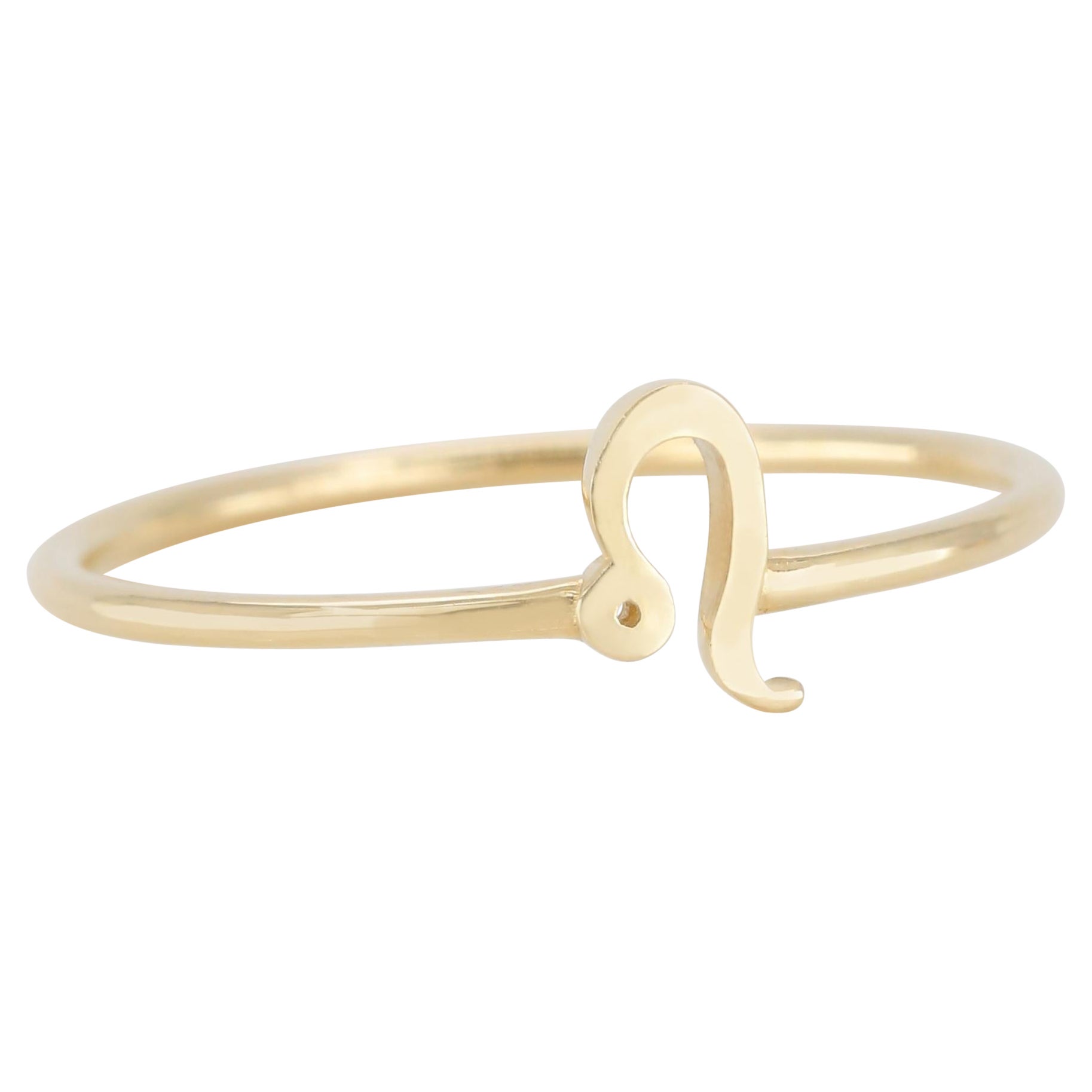 Im Angebot: 14 Karat Gold Leo Sternzeichen-Zodiamant-Ring ()