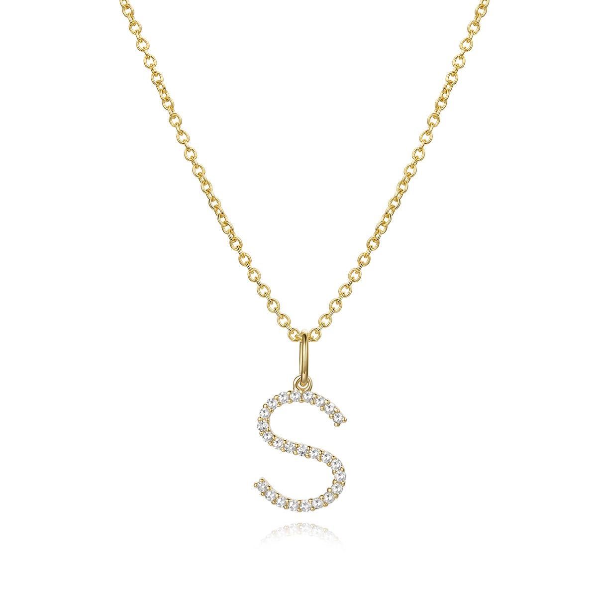 Sienna's Initial Necklace In New Condition For Sale In Los Angeles, CA