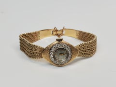 14K Gold Libana Wristwatch W/ Diamonds