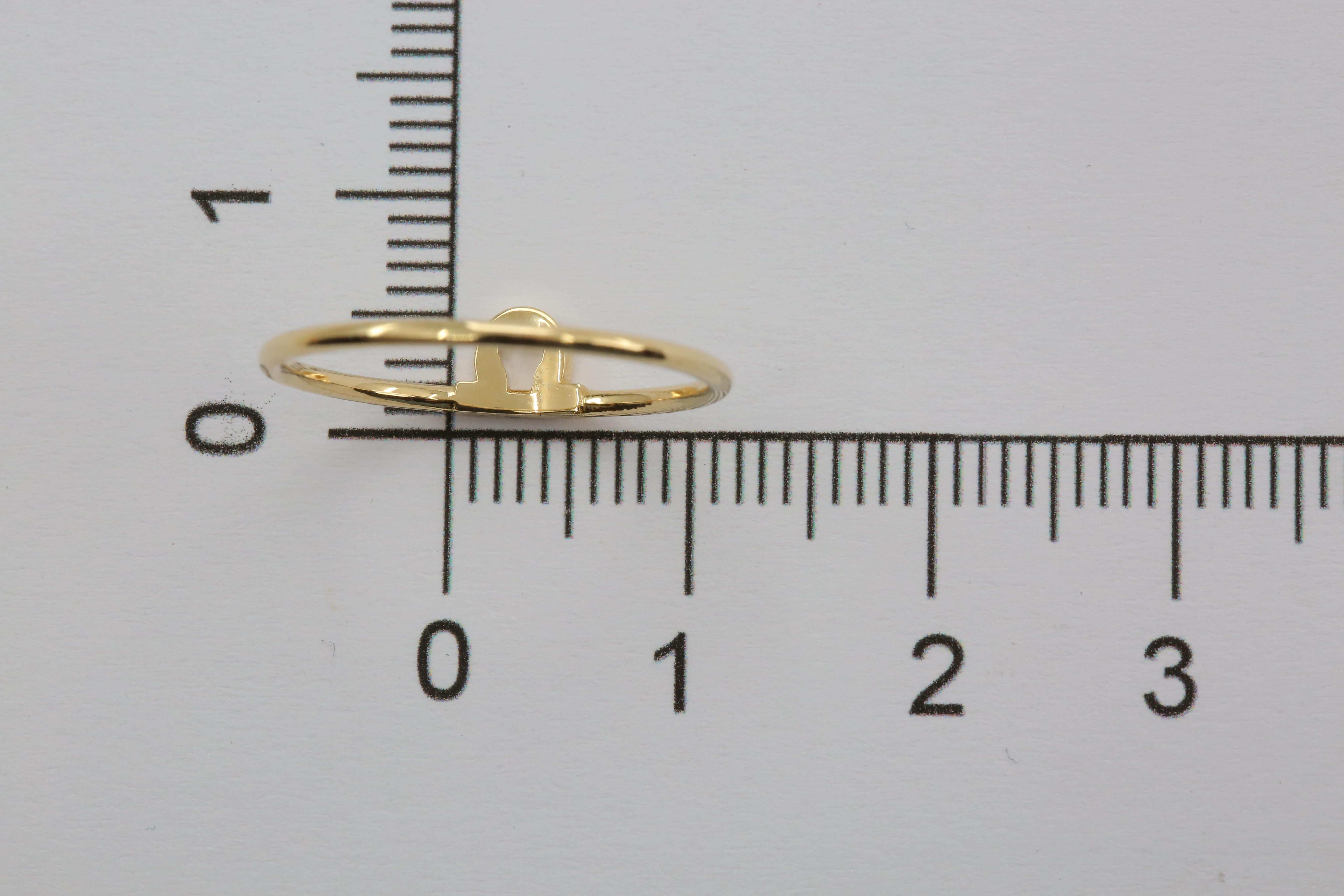 For Sale:  14K Gold Libra Zodiac Ring, Libra Sign Zodiac Ring 9