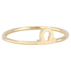 14K Gold Libra Zodiac Ring, Libra Sign Zodiac Ring