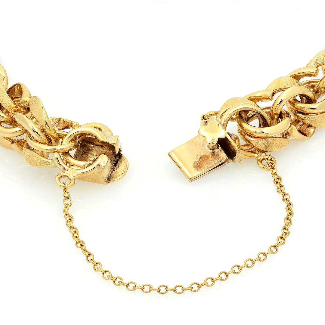 Women's 14k Gold Link Charm Bracelet