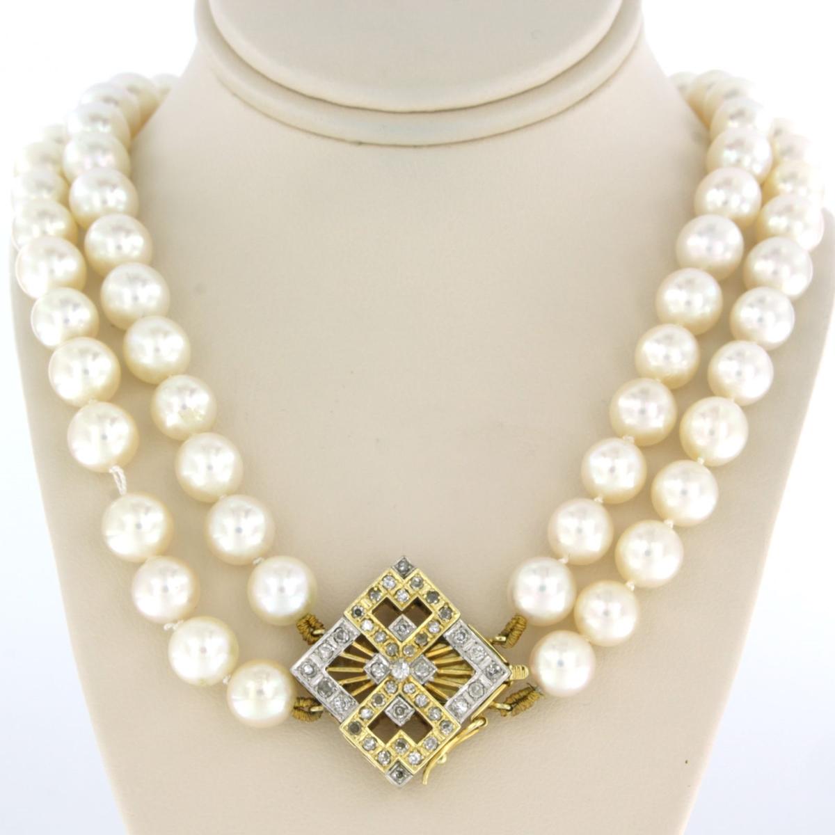 Serratura in oro 14k bicolore con diamanti taglio singolo fino a . 0,86ct - G/H - SI - su una collana di perle a due file - lunga 45m

Descrizione dettagliata

la lunghezza della collana è di 45 cm di lunghezza per 1,5 cm di larghezza

Le dimensioni