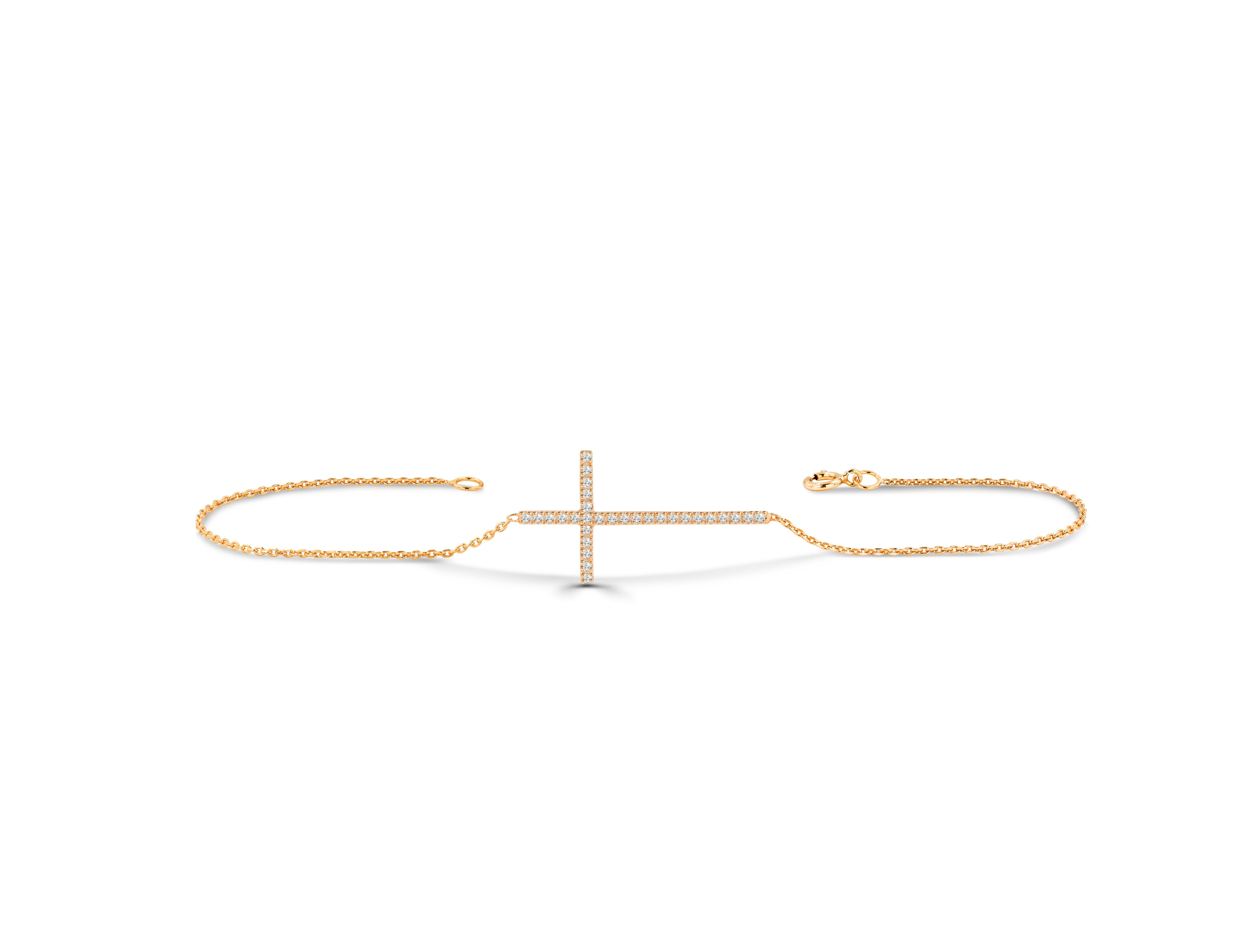 Langes Kreuz-Diamantarmband / Seitliches Kreuz-Diamantarmband / Gold-Kreuz-Armband / Alltägliches Kreuz-Armband / Echtes natürliches Diamantarmband 

Diamant-Kreuz, Kruzifix-Armband, Gold-Kreuz-Armband, Seiten-Kreuz-Armband, 14k Kreuz-Armband,