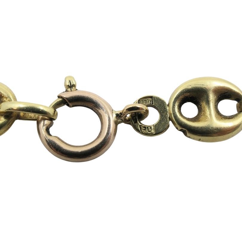 14k Gold Mariner Link Chain Necklace Vintage Jewelry im Angebot 2