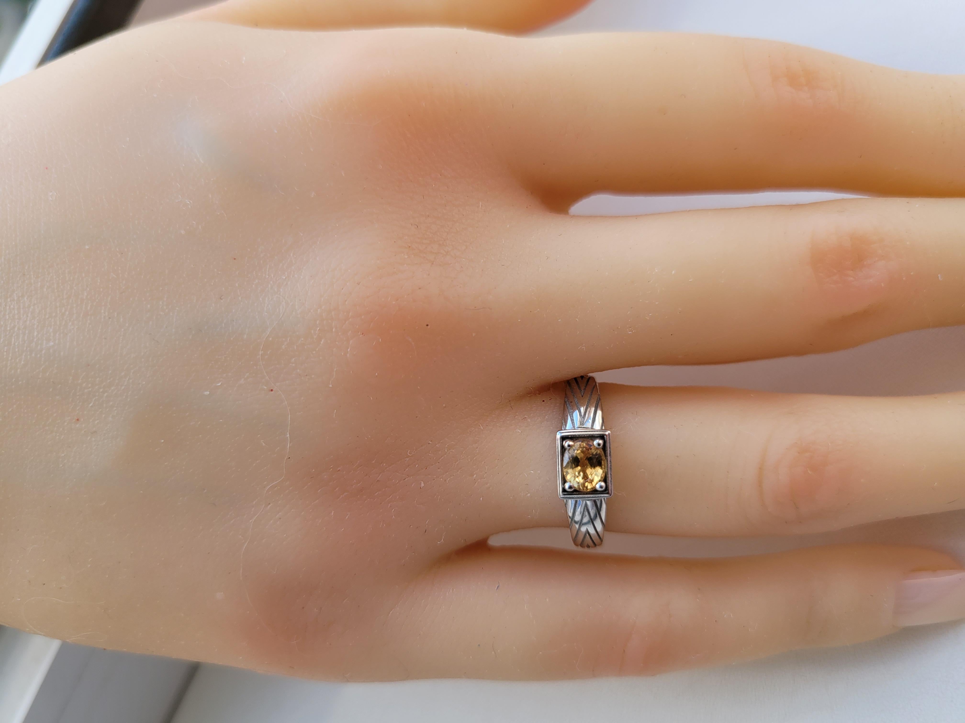 Im Angebot: 14 Karat Gold Herrenring mit Saphir, Goldring für Männer mit Saphir () 5
