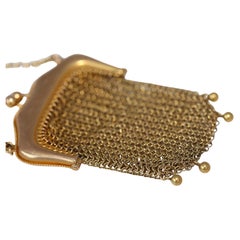 14K Gold Mesh Purse Chain, 1895