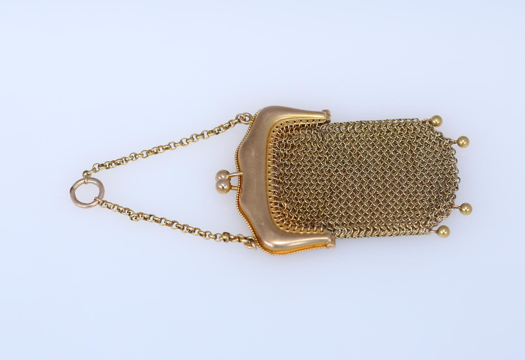 vintage gold purse