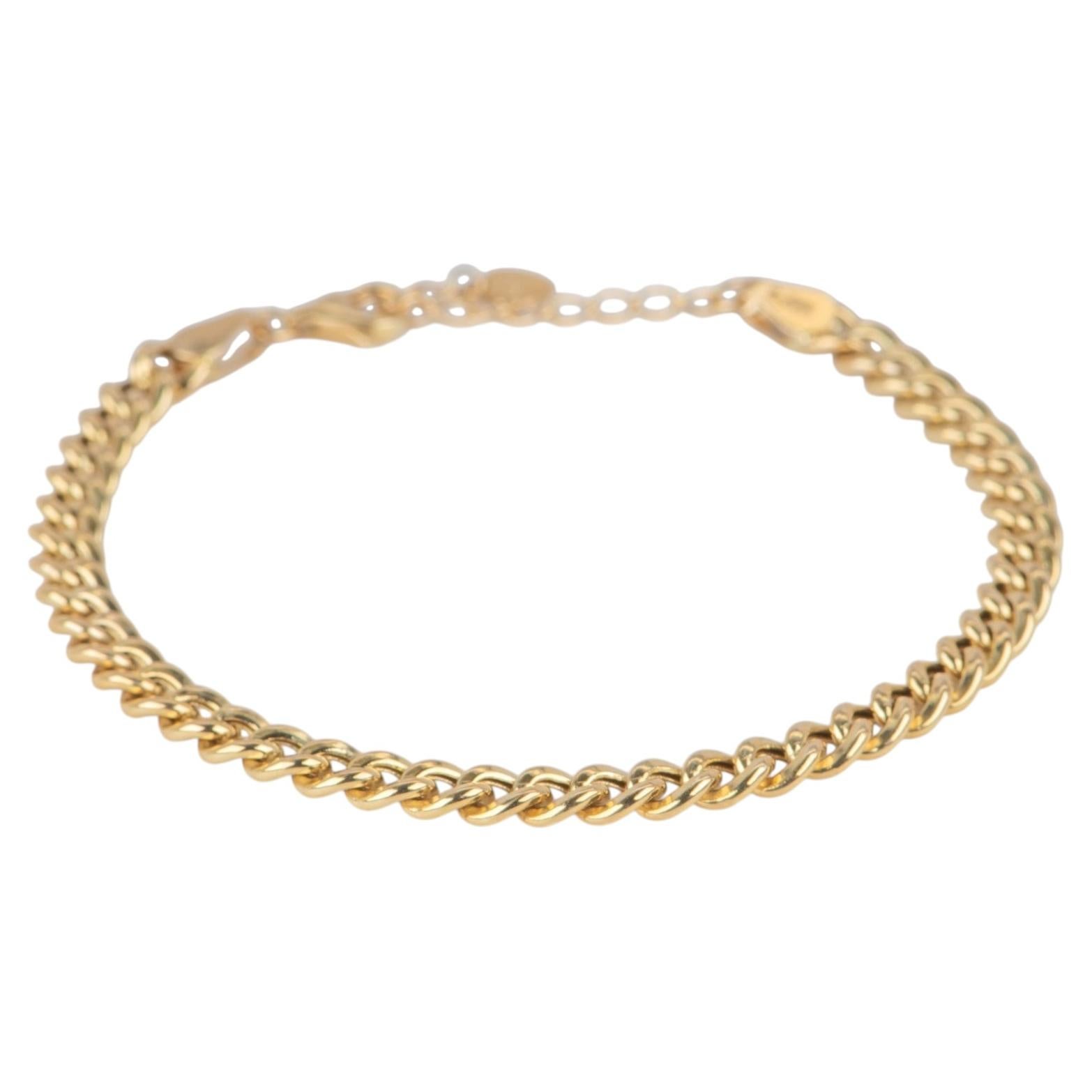 14K Gold Miami Cuban Chain Bracelet 7.5" 4.4mm Wide R2098